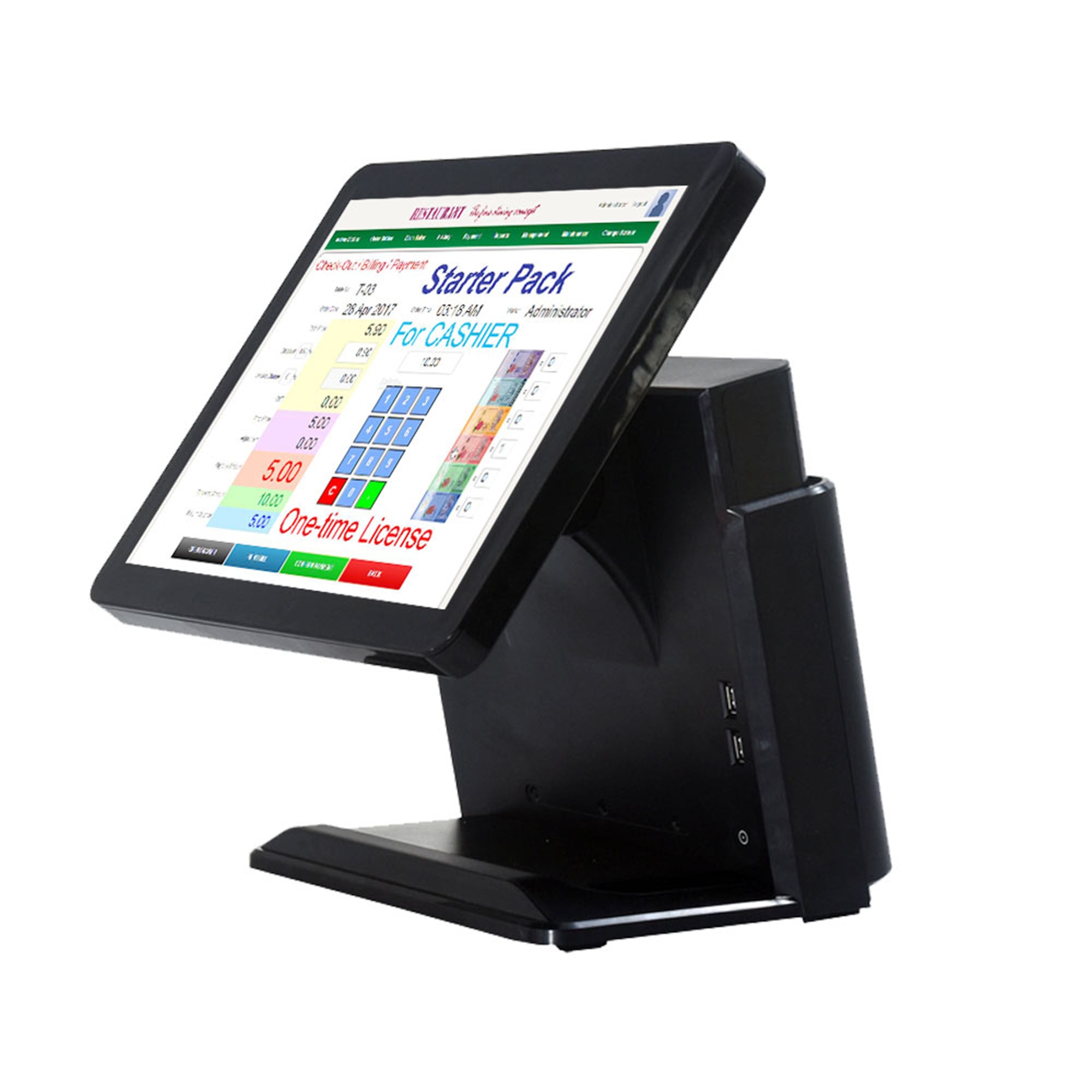 AP14 AonPos Restaurant Android Windows Cash Register Manufacturer Cheap POS System All in One Pos for Store - aon - postech_name