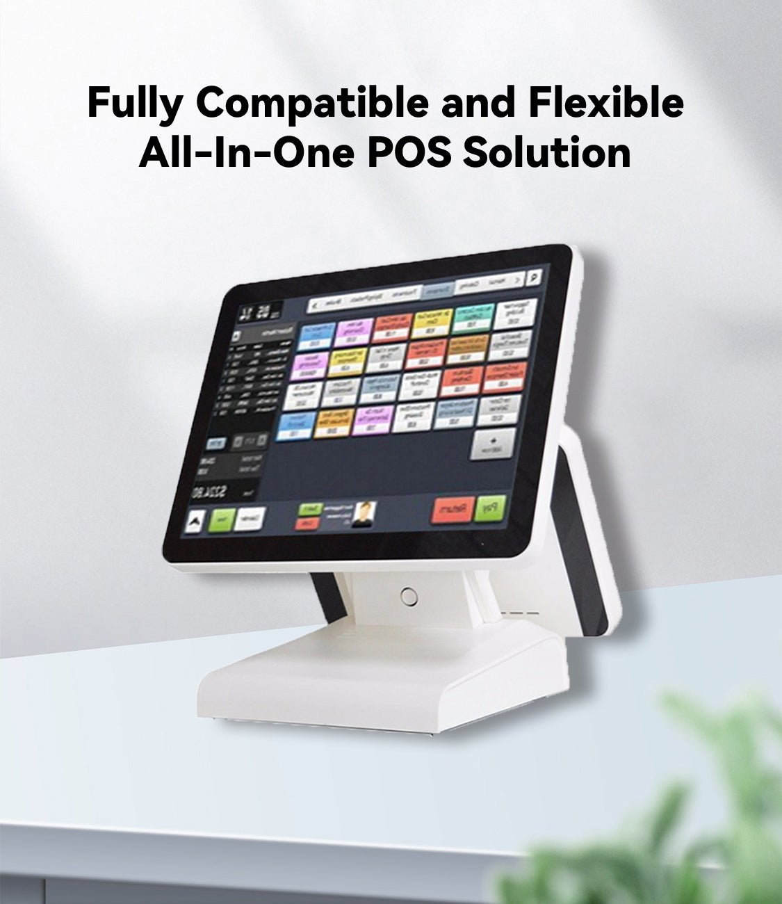 AP15 Aonpos 15inch Cash Register Point of Sale System Water Proof All in One Windows 10 Capacitance Pos Terminal - aon - postech_name