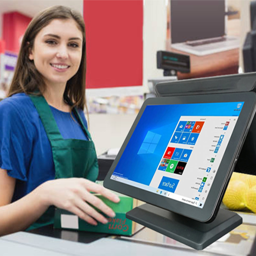 Los productos de la empresa incluyen monitor de pantalla táctil, ordenador todo en uno, sistema de punto de venta, soporte para monitor, etc.