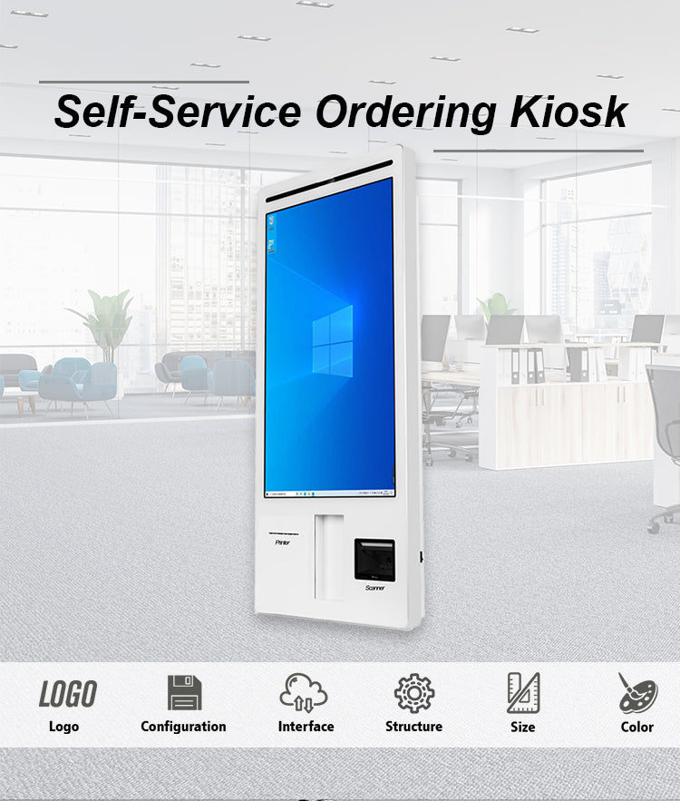 03 AONPOS Interactive Touch Screen Information Kiosk 丨 Floor Standing & Wall Mount Options