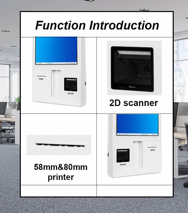 03 AONPOS Interactive Touch Screen Information Kiosk 丨 Floor Standing & Wall Mount Options