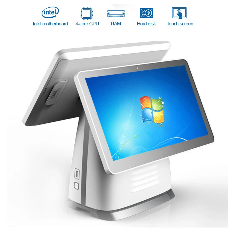 All in One POS System Android 15.6  Inch Restaurant Outdoor  Single and Double Screens POS System