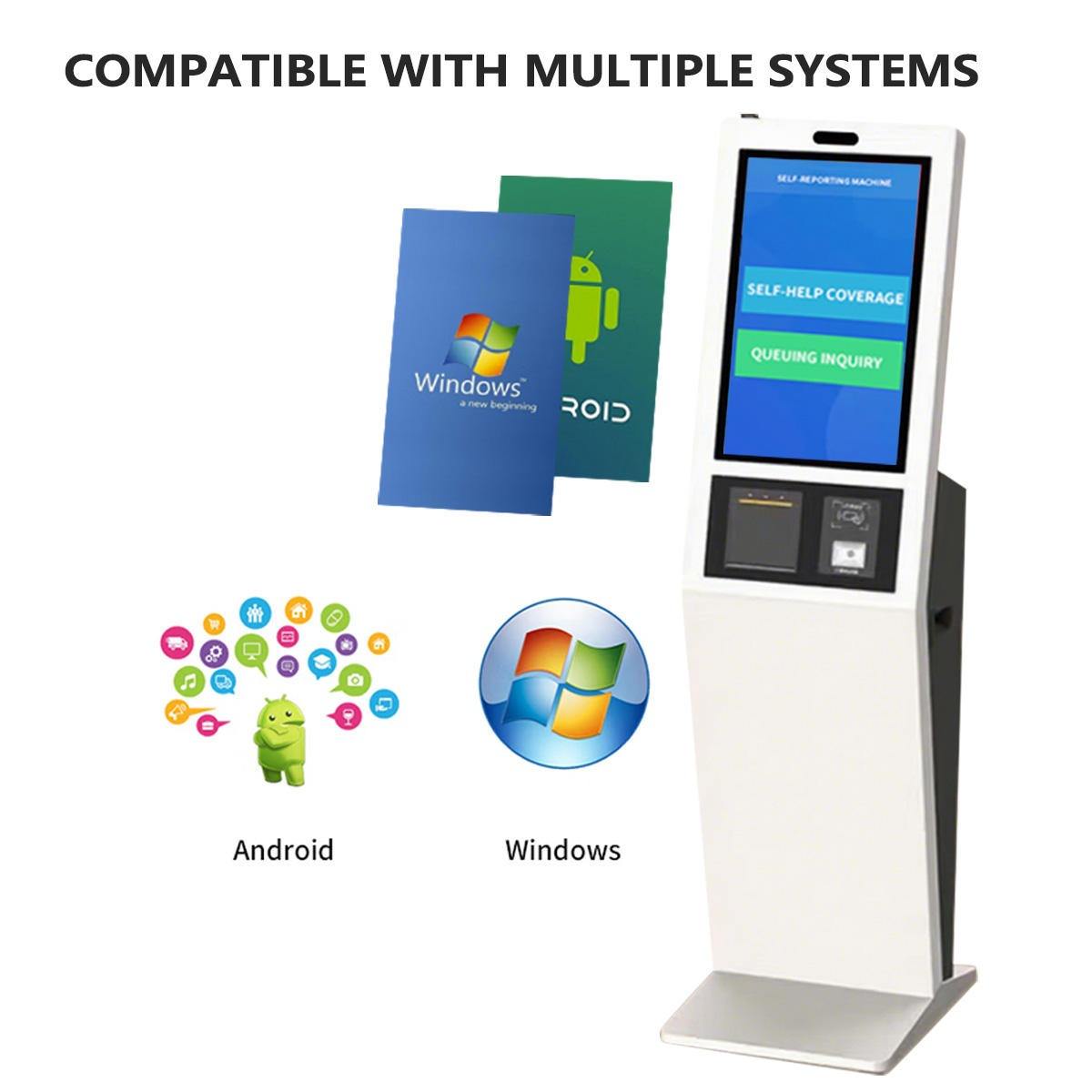 13 AONPOS Dual-Screen Self-Service Kiosk (Optional) 丨 Custom POS Hardware Manufacturer