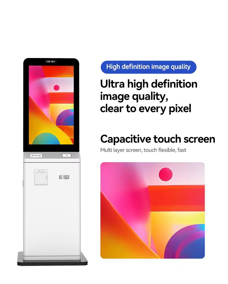APK15 All in One Electronic Cash Register 27 Inch Commercial Self Service Equipment Capacitance POS Terminal Kiosk With Scanner - aon - postech_name