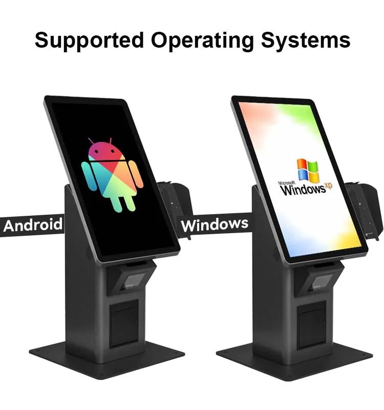 APK02 Aonpos Food Kiosk Restaurant Hotel Supermarket Tabletop Floor Stand Digital Automatic Self Service Payment Kiosk - aon - postech_name