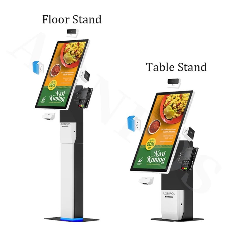 APK06 Aonpos Self Ordering Kiosk Interactive Touch Screen Macaron Cake Food Self Checkout Payment Kiosk for Malls - aon - postech_name