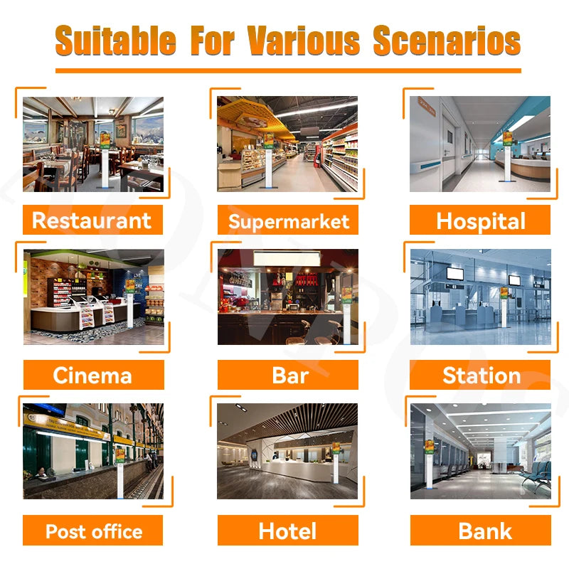 Aonpos 360° Rotatable Screen High-end Display Kiosk Mobile Adjustable Height Stand Payment Kiosk for Private Hospitals