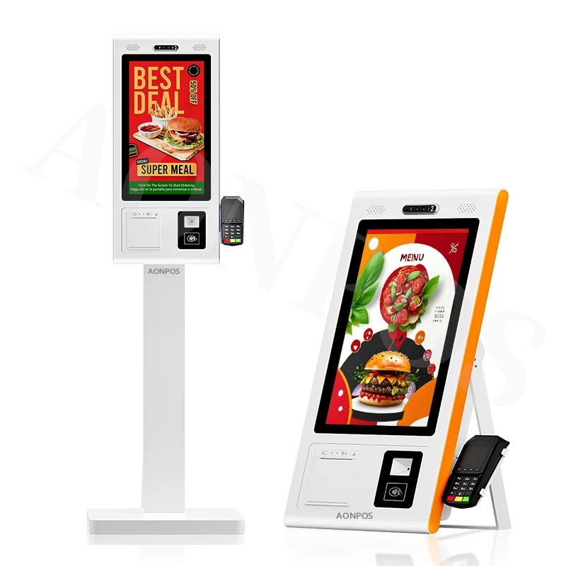 APK07 Aonpos Self Service Ordering Kiosk Multiple Payment Methods High - performance Processing Airport Check - in Self - service Kiosk - aon - postech_name