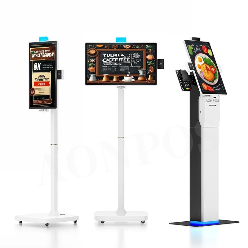 APK16 Aonpos Self Payment Kiosk Machine Accept WIFI NFC User - friendly Milk Tea Self - service Ordering Kiosk - aon - postech_name
