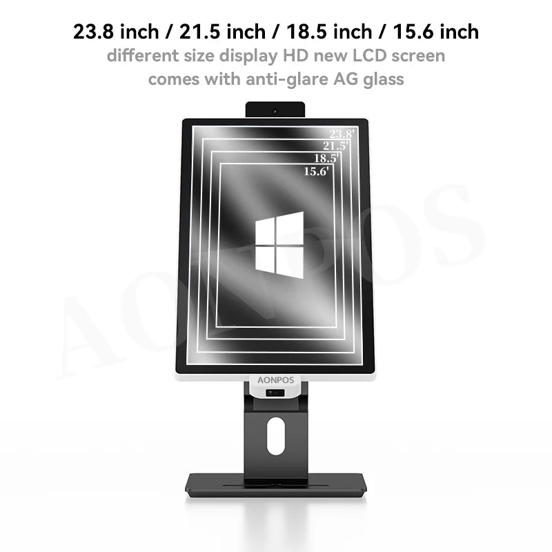 APK17 Aonpos Self Service Payment Kiosk With Wheels Mobile Stands All in One Advertising Kiosk Luxury Medical Beauty Salon - aon - postech_name