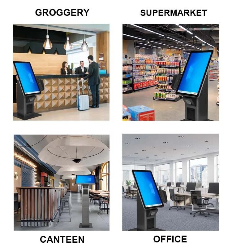 APK02 Aonpos Food Kiosk Restaurant Hotel Supermarket Tabletop Floor Stand Digital Automatic Self Service Payment Kiosk - aon - postech_name