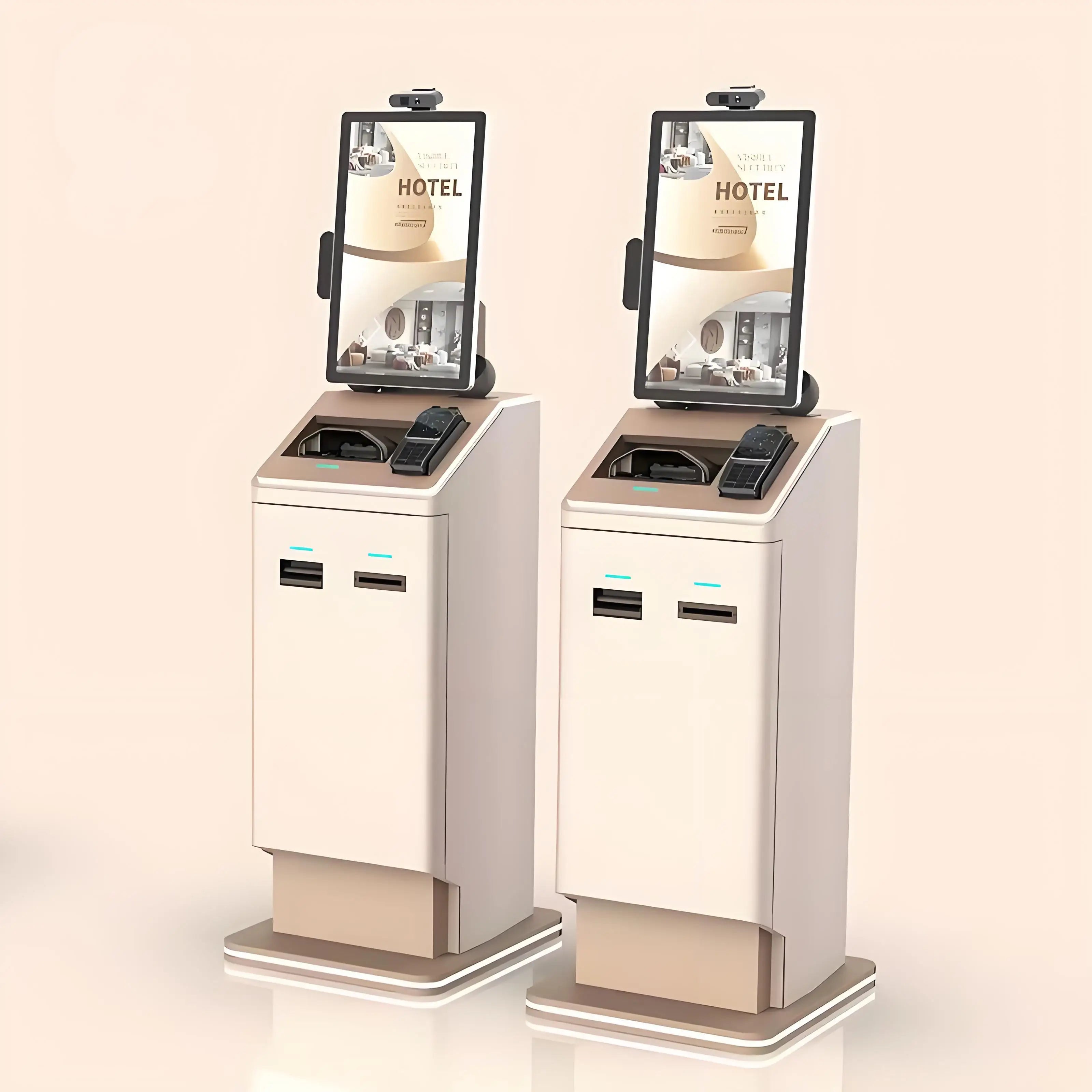 All in One Kiosk Built-in Credit Card Android Touch Screen Kiosk High-performance Processing Cash Payment Kiosk