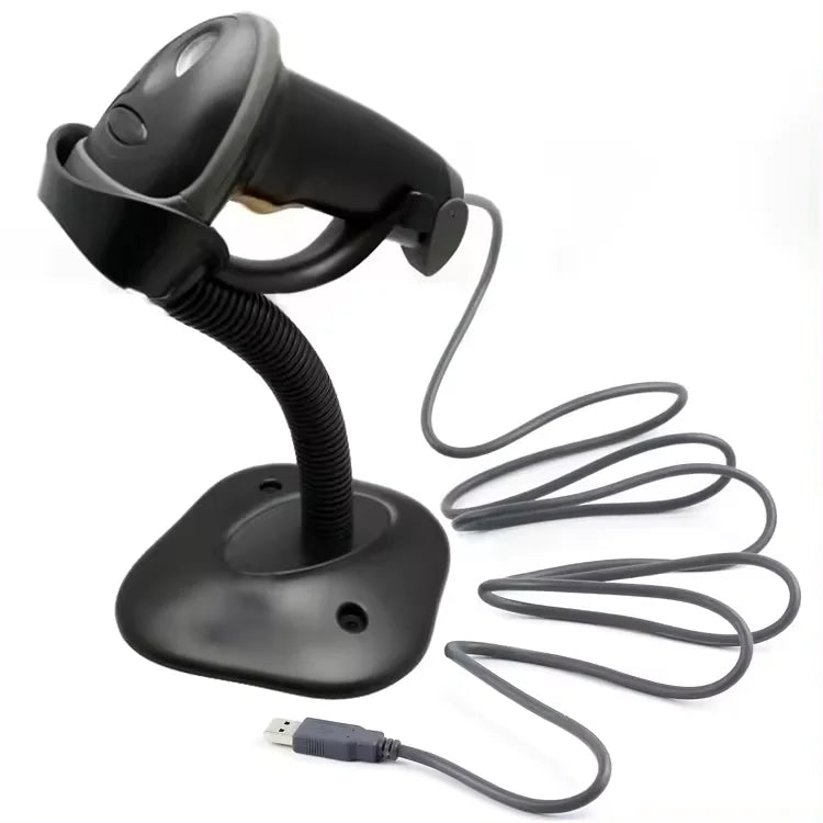 1D Barcode Scanner Laser 1d Code Barcode Reader USB Cable Barcode Scanner Reader With Holder
