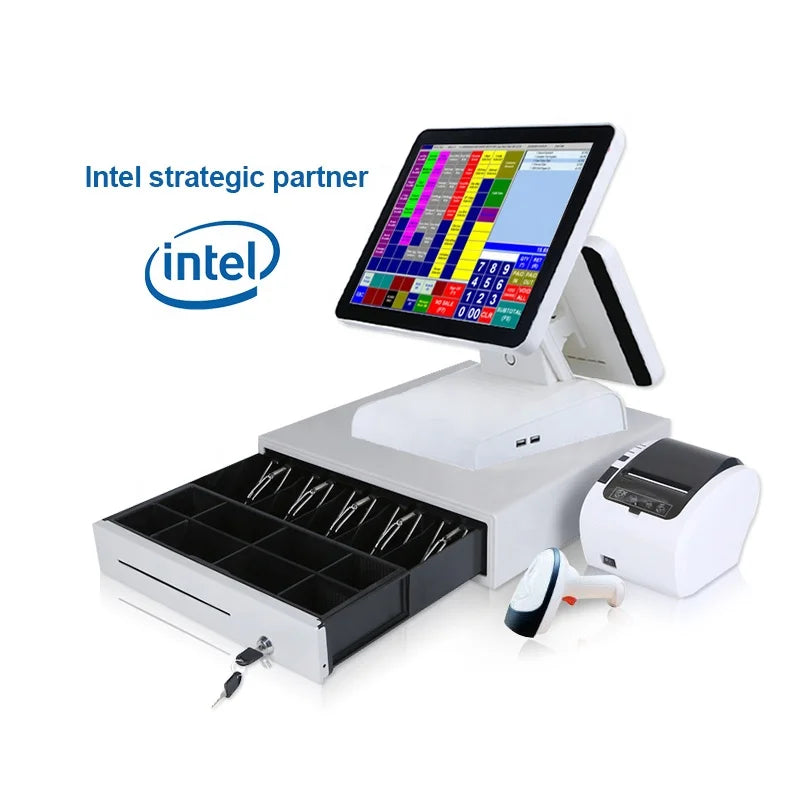 AonPos OEM All in One POS Machine Windows Cash Register 15 Inch Touch Pos System