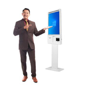 Aonpos 27 Inch Self Ordering Payment  Kiosk Capacitive Touch Screen Floor Standing Restaurant Self Service Checkout Kiosk