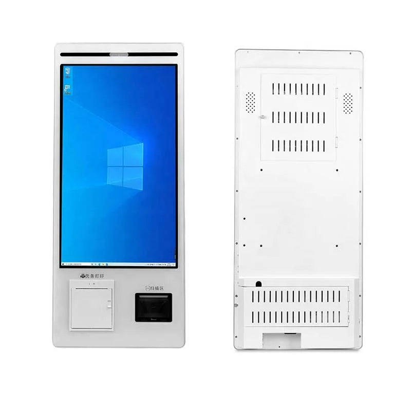 Floor Standing Touch Screen Kiosk Window Self Service Kiosk Machine All in One PC Touch Screen for Payment Kiosk