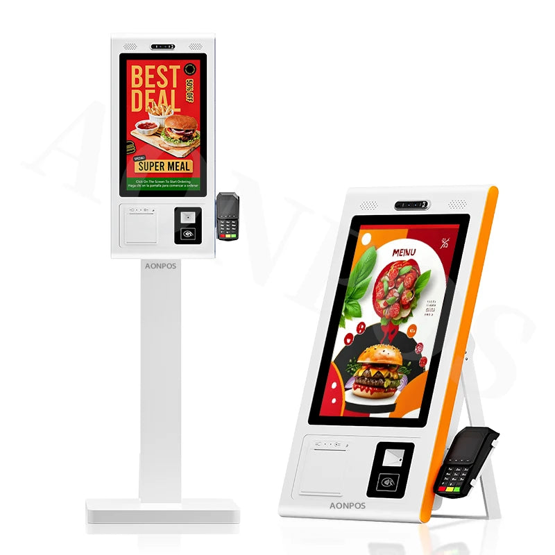 Automatic Touch Screen Kiosk Interactive Module Design All in One Kiosk With Thermal Receipt Printer Payment Kiosk