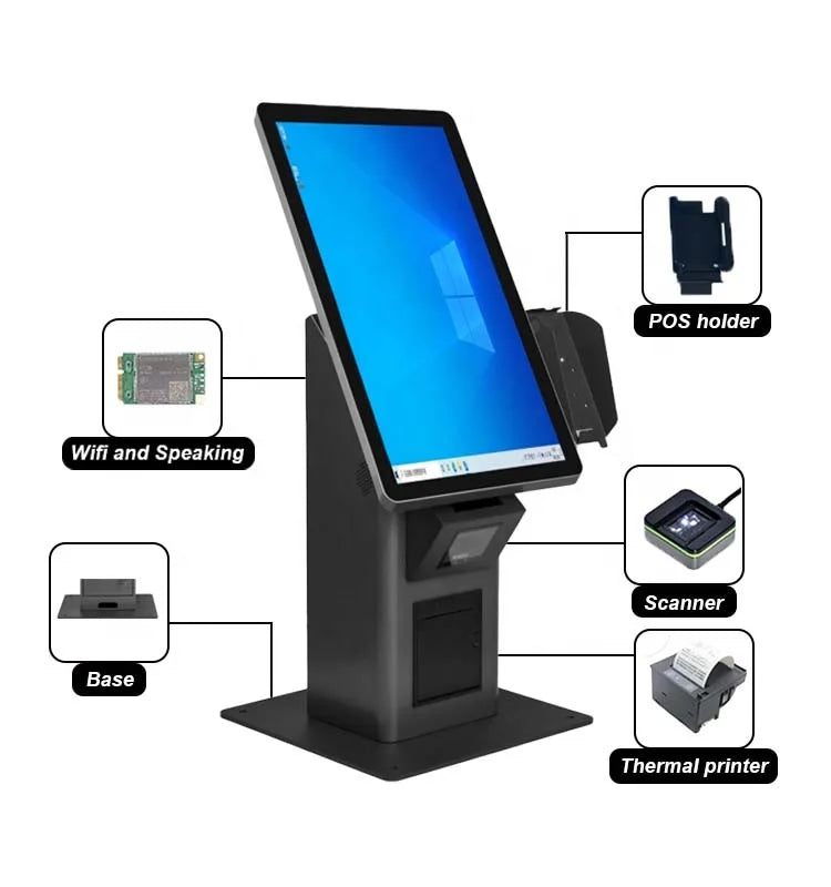 AonPos 21.5 27 32inch Aluminum Kiosk Food Kiosk Smart Digital Kiosk
