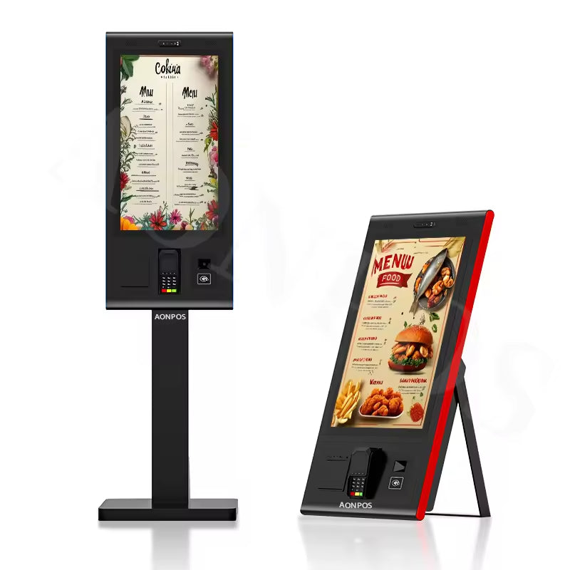 07 AONPOS Custom Self-Ordering Kiosk Machine for Restaurants 丨 21.5"-32" Touch Screen Payment Kiosk