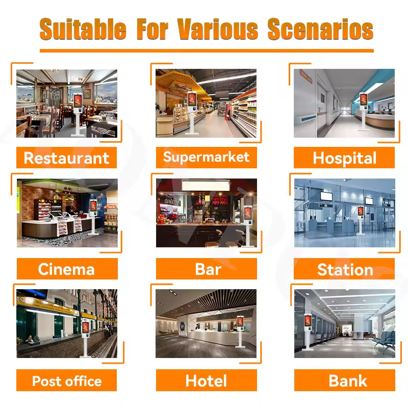 07 AONPOS Custom Self-Ordering Kiosk Machine for Restaurants 丨 21.5"-32" Touch Screen Payment Kiosk