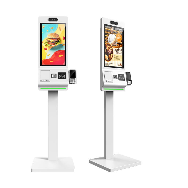 APK14 Supermarket Cashier Bill Payment Kiosk Table Top Self Checkout 23.8 Inch Kiosk QR Code Self Service Payment Kiosk - aon - postech_name