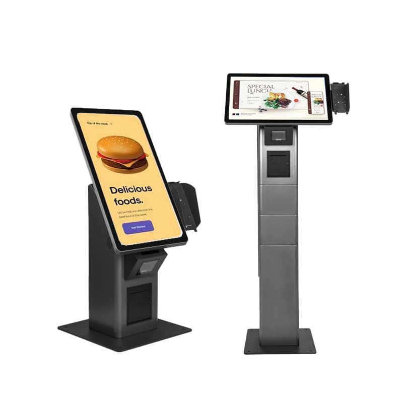 02 AONPOS Smart Payment Kiosk System with Card Reader Slot 丨 Automated Bill Payment Machine